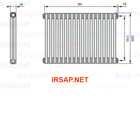 Радиатор IRSAP Tesi 21200/17 T30 CL 01